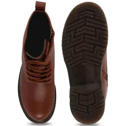 Fausto Women's Tan Derby Boots image 4