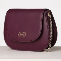 Allen Solly Wine Solid Sling Handbag image 4