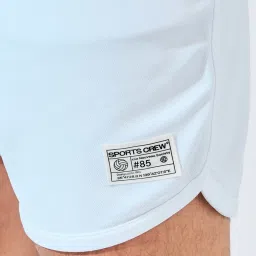 Styli White Regular Fit Solid Sports Shorts image 4