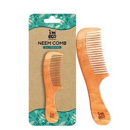 IMECO Wide Tooth Neem Wooden Comb image 1