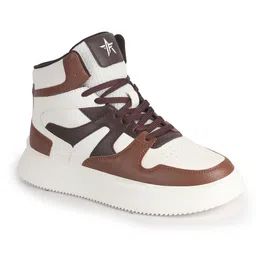 FAUSTO Men Colourblocked PU Sneakers-picture-23