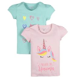 Plum Tree Kids Green & Pink Embellished Tops-picture-22