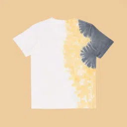 Pantaloons Junior Boys Bright White & Yellow Cotton Character Based T-Shirts image 4