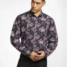 Jack & Jones Purple Cotton Regular Fit Printed Shirt-picture-34