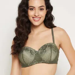 Clovia Green Full Coverage Padded Under-Wired Balconette Bra-picture-40