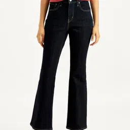 Levi's 726 Navy Flared Fit Mid Rise Jeans-picture-15