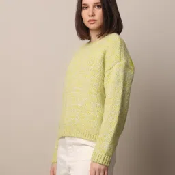 Only Green Self Design Pullover image 4