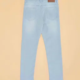 Pantaloons Junior Boys Blue Glow Cotton Solid Jeans image 4