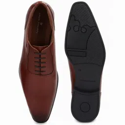 Louis Philippe Men's Brown Oxford Shoes image 4