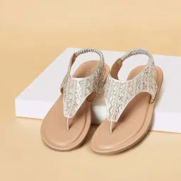 Pantaloons Junior Girls Silver Casual Wear Sandal-picture-41