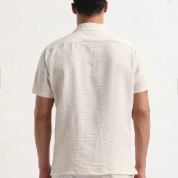 showoffff SHOW OFF Cream Cotton Relaxed Fit Solid Co-Ords image 4