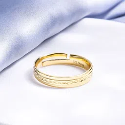 Zavya Men Timeless Gold Plated 925 Sterling Silver Ring-picture-54