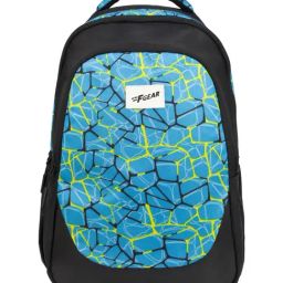 F Gear Black & Blue Nested Panya Printed Medium Backpack-picture-7