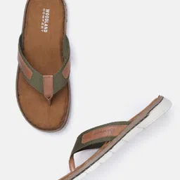 Woodland Men Leather Comfort Sandals-image-25