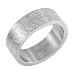 Police Silver Treadstone Ellipse Band Ring image 2