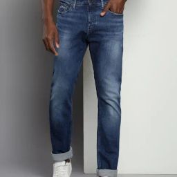 Tommy Hilfiger Blue Cotton Slim Fit Jeans-picture-41