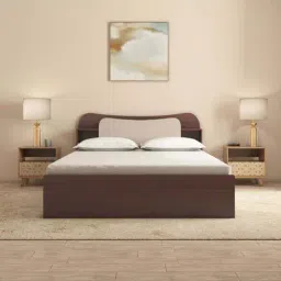 Nilkamal Daffodil Queen Bed with Box Storage (Walnut)-picture-19