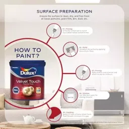 Dulux Velvet Touch Pearl Glo Interior Emulsion Paint Distant Mountain 1 L image 3