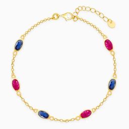 GIVA 925 Sterling Silver Golden Bracelet for Women-picture-25
