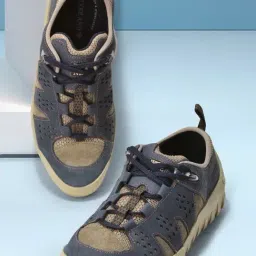 Woodland Men's Denim Casual Sneakers-image-1