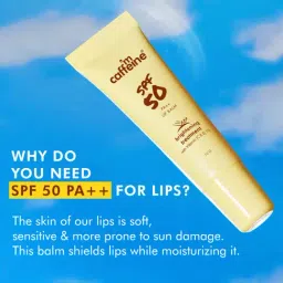mCaffeine SPF 50 PA++ Lip Balm - 10 gm image 5