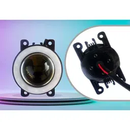 Auto Pearl LED Lens Fog Light with Halo Ring Angel Eye Front Compatible For Maruti Suzuki Wagon R, Stingray, Asin_AngelEye_DRL_WagonRStingray image 4