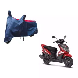 Auto Pearl Waterproof Two Wheeler Cover For Yamaha Ray Z (Red & Blue)-picture-25