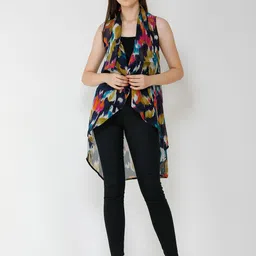 BAESD Women Printed Longline Shrug image 4