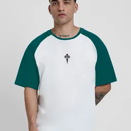 TOGS & TERRE Colorblocked Organic Cotton Oversized T-shirt-picture-36