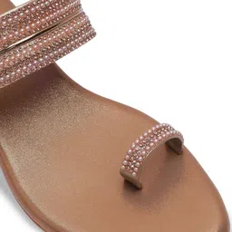 SAWADI Women Ethnic Embellished Block Heel Open Toe Sandals image 5