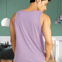 SZN Men Printed Purple Vest image 3
