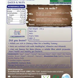 tummy friendly foods TummyFriendly Foods Millet Pancake Mix - Chocolate, Dates, Nuts. HealthyBreakfast. 2 Packs 150g Each Cocoa Powder (2 x 150 g) image 5