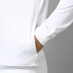 Louis Philippe Milky White Regular Fit Printed Sweatshirt image 4