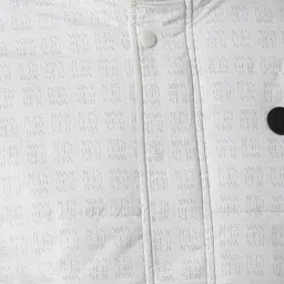 Van Heusen White Regular Fit Printed Jacket image 4