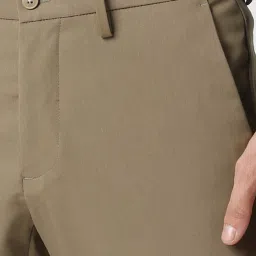 Van Heusen Khaki Slim Fit Trousers image 4