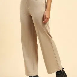 Global Republic Brown Solid Trousers image 4