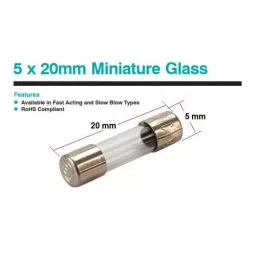 IB BASICS Glass Fuses 500 mA 5 x 20 mm Size (Pack of 100) image 4