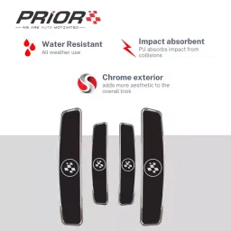 Prior Signature Black Universal Fit Type Rubber Door Edge Guards for All Cars image 3