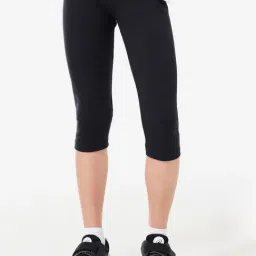DOMYOS By Decathlon Kids Black Cropped Leggings-image-22