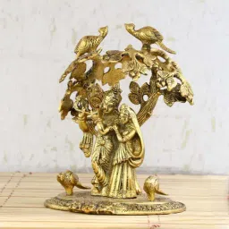eCraftIndia Radha Krishna Standing under Tree Showpiece-image-9