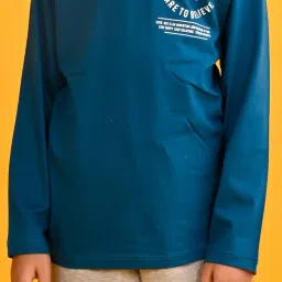 Anthrilo Boys Blue Graphic T-Shirt image 4