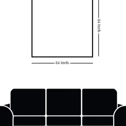 Nestroots Tranquil Lakeside Night Sky White Frame Printed Canvas Wall Painting - image 4