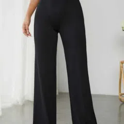 Broadstar Black Relaxed Fit High Rise Trousers-picture-17