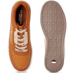 U.S. Polo Assn. Men's Tan Casual Sneakers image 4
