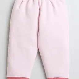 Bumzee Girls Pink Printed Full Sleeves Top With Pants image 4