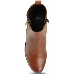 Carlton London Women's Tan Casual Booties image 4