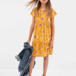 GAP Girls Yellow Floral Dress-image-95