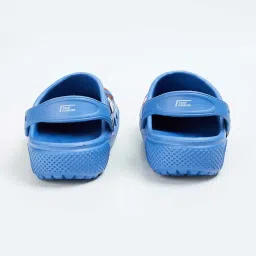 Fame Forever by Lifestyle Kids Blue & Red Back Strap Clogs image 4