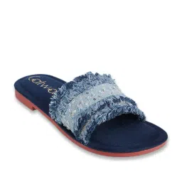 Catwalk Women's Wall St Hot Chic Blue Casual Sandals-image-5