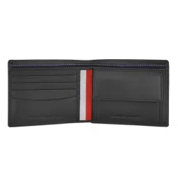 Tommy Hilfiger Black Alemena Leather Small Global Coin Wallet image 4